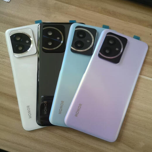 Other homes are suitable for Honor 100 original back cover glass Huawei Honor 200pro mobile phone case 200 original battery cover Honor 100pro back cover gloss black with frame lens