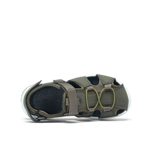 ECCO Sandals Children's Shoes Summer Children's Versatile Baotou Outer Sandals Full Speed 710632 Army Green 71063255894 27