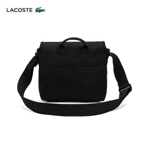 
LACOSTE French crocodile men and women same style 25 spring and summer new fashionable simple postal bag NU4865NE 000/black