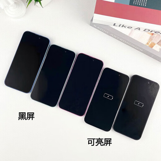 The keyman is suitable for Apple 17/16 mobile phone model simulation model machine campus handover 17Promax/16plus glass screen counter display performance shooting prop machine model three-camera-Desert Gold (black screen model) 丨A must-have for the beginning of school