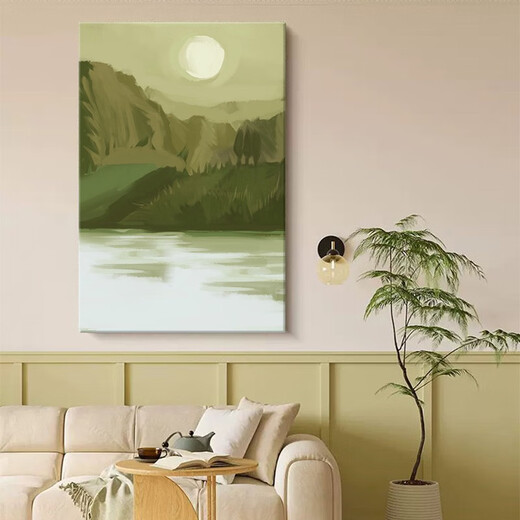 Rizhao Jinshan Sala de estar Decoración Pintura de paisaje Textura Pintura colgante Corredor Corredor Pintura de piso Sofá Muro de pared de 193321 70*100