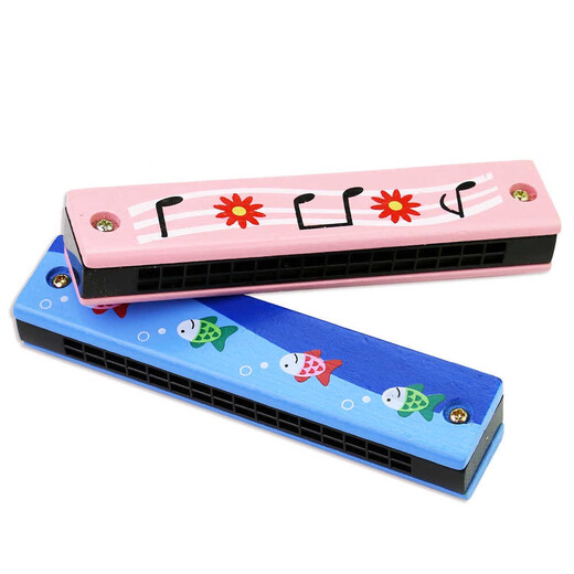 Wenzhizhizhizhi 16-Loch-Kinder Holz Mundaronica Kindergarten Grundschule Anfänger Anfänger spielen Musikinstrumente kreative Geschenk Oral Organ Holden Mundonica 3 Pakete zufällige Farben