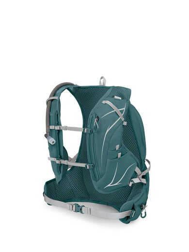 OSPREY Dyna 15L Women's Running Hydration Vest with Hydraulic Reservoir Cascade Blue/Silver Lining WXS/S