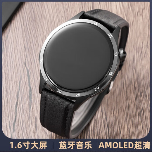 华为机通用智能手表男gt5打电话NFC监测血压心率睡眠健康运动手环 GT5pro黑盘棕色皮带【蓝牙通话+真心率血压血氧 双表带