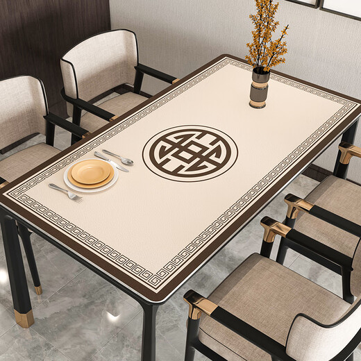 Yusirong Dining Table Mat à thé Tabinet Tabane lavable étanche à huile à l'huile Affectueuse Luxe Luxury Haut-Id Table basse de protection PACTE