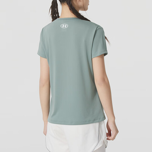 安德玛（Under Armour）女装运动套装25夏新款瑜伽跑步快干透气短袖T恤宽松长裤两件套 跑步运动两件套 XL