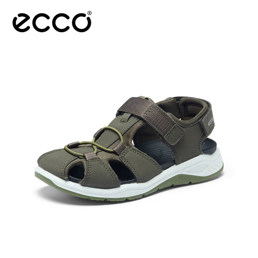 ECCO Sandals Children's Shoes Summer Children's Versatile Baotou Outer Sandals Full Speed 710632 Army Green 71063255894 27