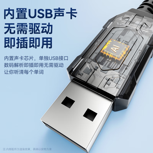 Wise Nation 700W Teachers and Students Choice Headphones Headphones for English e-Listening and Listening Tests for Middle and High Special Listening and Speaking Earphones Recording Oral Learning with Microphone USB Interface Student School