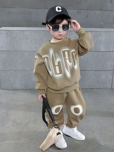 
G. DUCKKIDS boys spring and autumn sweatshirt set for children's spring clothes, fashionable and handsome spring long clothes, sports two-piece set, purple spring and autumn two-piece set, 14066Jin[Jin equals 0.5 kg], within 140 cm, equal to 140 cm, equal size