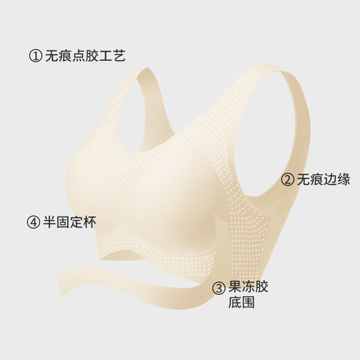 Duoduo Cotton Duoduo Cotton Underwear Brains de chalecos para mujeres sin anillos de acero. Recoge los senos secundarios sin trazas con sujetador de verano de verano de verano gris blanco - nuevo modelo XL (adecuado para aproximadamente 115-130 Jin [Jin iguala 0.5 kg])