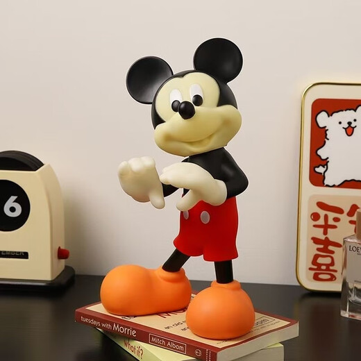 Leixin Damichi Tendy Toys Mickey Decorations Cabinet Wine TV Cabinet Entrance Cartoon Decoration Office Doll Toys Toys Breaker Mickey-Green + Orange