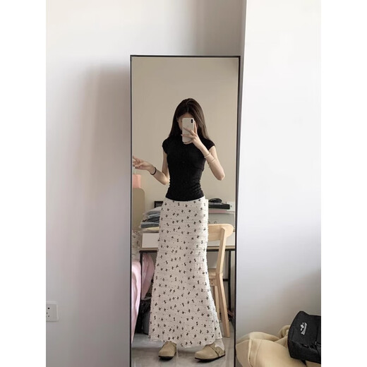 常缕竺连衣裙子女装2025年夏季新款韩系氛围感气质显瘦穿搭女套装温柔风 3895上衣+裙子 S
