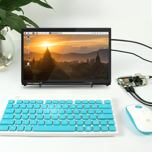 Chuanglebo Raspberry Pi 5 display 4b display screen HDMI LCD screen IPS Maker Education 7-inch high-definition touch screen