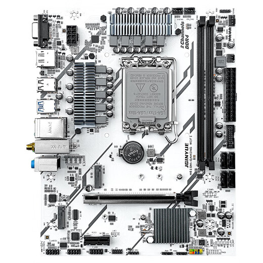 Jingyue H610M motherboard CPU set desktop computer gaming ARGB/WIFI motherboard CPU Core I3 12100F/12400F/13400F/13100F board U LGA1700 H610M GAMING WIFI+1240