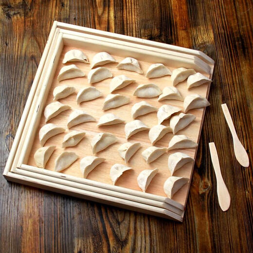 An Junsheng dumpling box dumpling curtain wooden dumpling tray dumpling tray rectangular dumpling tray home small one