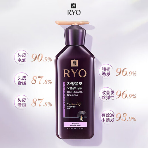 吕（Ryo）紫吕控油蓬松洗发水强韧防断发洗发膏 400ml