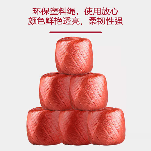 Zhaoshen-Verpackungsseil, Plastikseil, Krawattenseil, Warehouse Express Moving, Nylonseil, verdickte Verschleiß, Handverpackungsseil, 10 Stück rot/Pack [Jingkang Hai]