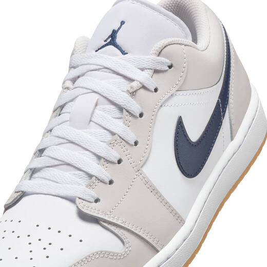 耐克（NIKE）Jordan官方耐克乔丹AJ1板鞋男子运动鞋秋季低帮缓震轻便553558 146白/深藏青/浅灰/橡皮中褐 42