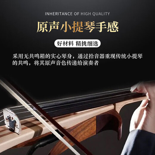 La voix de la voix de violon électronique muette pour les débutants pratiques à la maison pour adultes de performance professionnelle étape en silence les instruments de musique folk