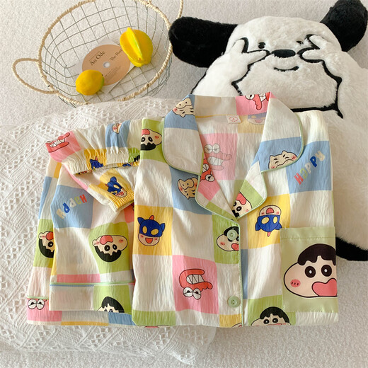 
Pajamas for women in summer short-sleeved cloud cotton summer ladies 2025 new student cute cartoon home clothing set QDMBE684 M (160) Recommended weight is 90 Jin [Jin equals 0.5 kg]