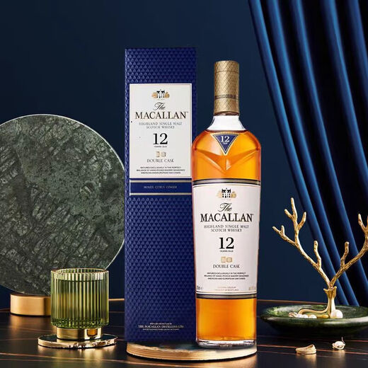 麦卡伦（MACALLAN）苏格兰原装进口 单一麦芽威士忌 洋酒 麦卡伦蓝钻12年
