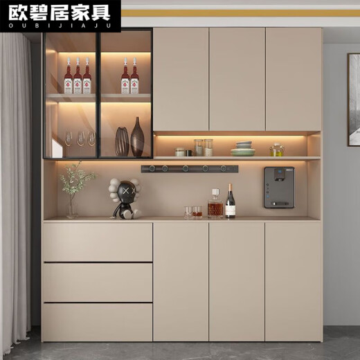 语森忆2024新款餐边柜一体现代简约家用客厅餐厅加高轻奢风储物收纳柜 款12240*40*220加高