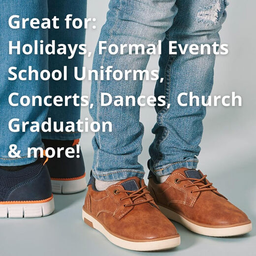 Deer Stags Boys Conrad Jr Stretch Lace Dress Oxfords, Black Black 1 Little Kid