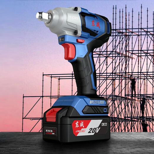 Dongcheng Téle d'éloge électrique Brushless High Couple rechargeable Impact de la clé Téléfort Auto Réparation de réparation Auto Worker Dongcheng Lithium Battery Tool Electric Board Hand DCPB698 (Bare Metal)