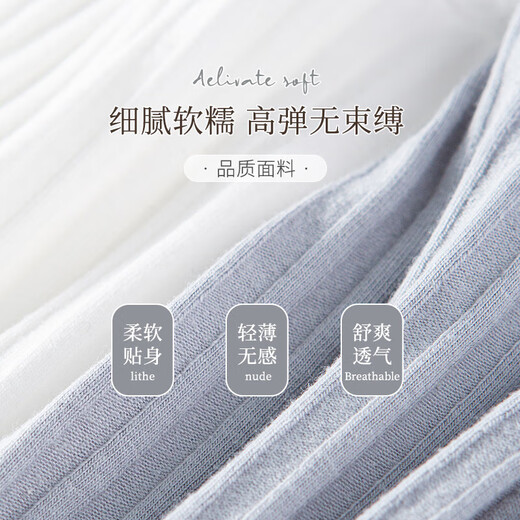 
Yu Zhaolin women's underwear feminine hollow low waist briefs cotton antibacterial markless underwear One size 3 packs