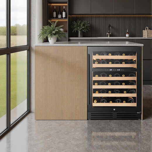 VINGARDE wine cabinet constant temperature wine cabinet embedded seamless hidden installation household constant temperature moisturizing wine tea refrigerator compressor cooling air-cooled frost-free YC-150SZFF embedded red wine cabinet frequency conversion YC-159 dual temperature 150L
