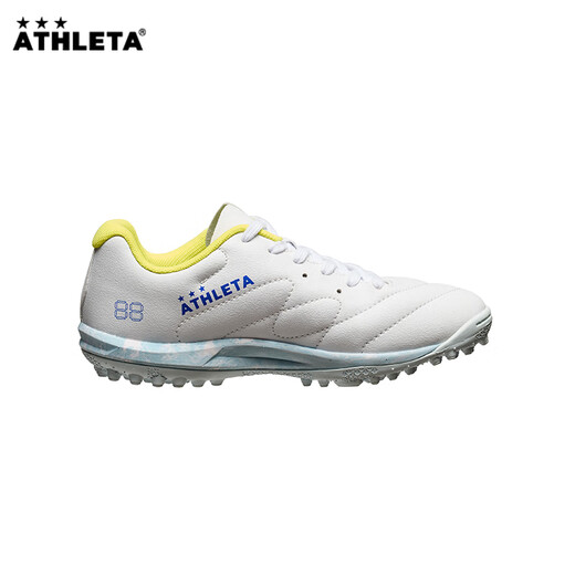 ATHLETA阿仕利塔足球鞋小学生儿童碎钉TF训练球鞋人造草 12013J WHT/MB【白混色蓝】 38.5 (230mm) 适合常规脚码35码