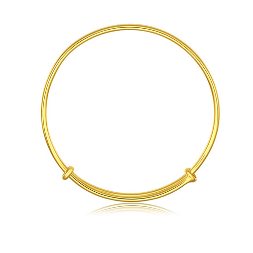 Liuguifu Schmuck Gold Armband Glossy Gold Armband Einstellbares Goldarmband Frauen BZ1349 14.60G