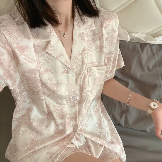 Langsha Bingsi Pyjamas pour femmes en shorts d'été et shorts pour mignon mince style haut de gamme 2025 Nouvel ensemble de vêtements domes