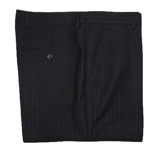 Tiger du Tiger du Hosen Männer mittleren Alters loser klarer Anzughose Frühling und Sommer dünn drapiert freies Eisengeschäft formelle Verschleiß Herrenhose 9885 hellgrau gestreiftes dicke Wollmischung 29 Größe 2 Fuß 2 Taillenumfang Sammlung Gürtel