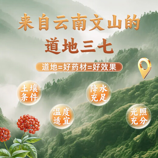 
Beijing Tongrentang Panax notoginseng powder 268g/can Official authentic Yunnan Wenshan Pure Tian Qi Powder Chinese Herbal Medicine Dispersing blood stasis to stop bleeding, reducing swelling and relieving pain Gift gift box 3 cans of domestic products [Wenshan Special Panax notoginseng] 3g*30 bags/can
