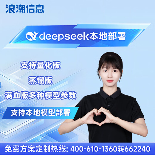 元脑浪潮信息DeepSeek一体机本地部署服务器 1.5B/7B/14B/32B/70B/671B 满血版推理主机 具体方案详询客服 热线400-610-1360转662240