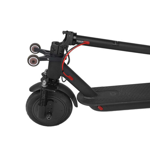 Convient aux scooters électriques des séries M365 et No.9 F, roue auxiliaire pliable, support d'assistance push-pull inversé noir