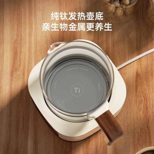 GREENIS health pot, pure titanium teapot, tangerine peel teapot, household stew pot, floral teapot, kettle, heat preservation integrated, fully automatic constant temperature electric kettle, electric stew pot, decoction medicine