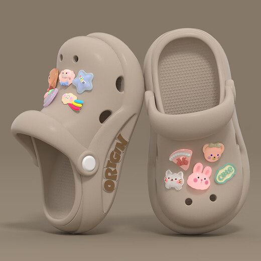 Cartoon Rabbit Chaussures de trous pour femmes avec une plage épaisse de plage pour enfants non glissant Sandales pour les filles, fille, 2988 Crystal Rabbit / Beak 19,5 30-31 Convient pour les pieds longueur 19 cm