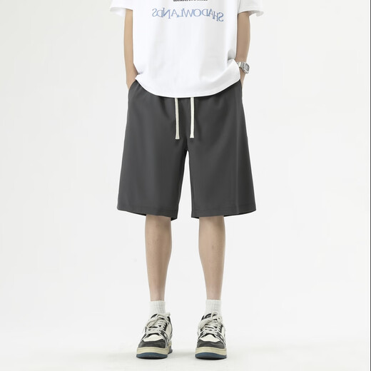 Nebel Sky Shorts Herren Sommer-Dünnsport-Trend Lose große Freizeithosen Männer vielseitiger amerikanischer High Street Fünf-Zeiger-Hosen
