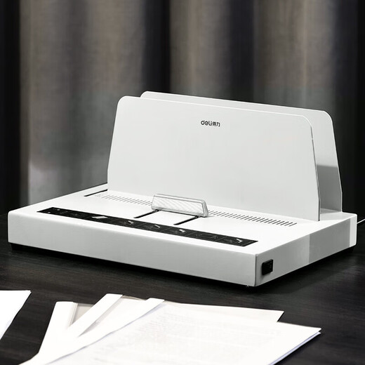 Costine Deli hot melt binding machine fully automatic small hot melt bidding glue installation financial book binding machine no need to punch documents bid contract envelope binding 3882 [New upgradeable 500 pages of binding]