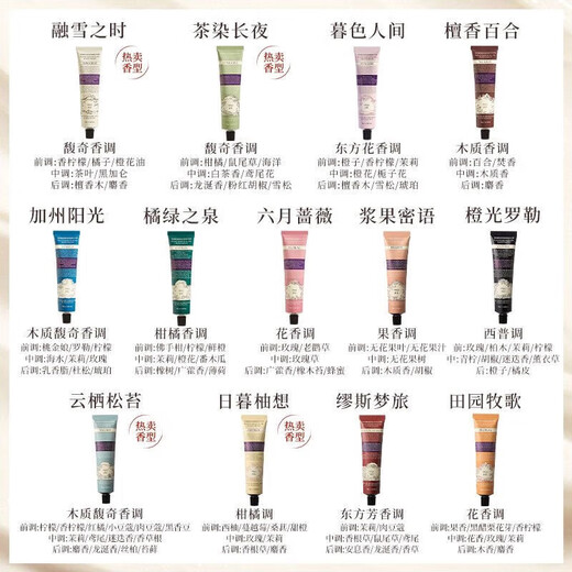 Runpei roopy fragrance hand cream women's moisturizing and hydrating anti-dry cracking small branch convenient to carry when the snow melts 25g