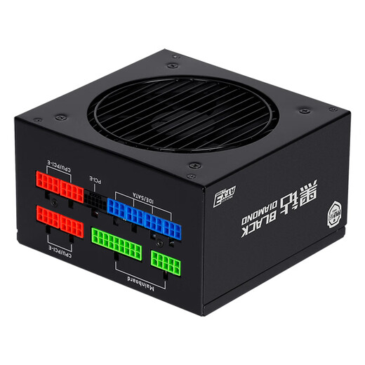 SAMA Black Diamond 1000W V4 Gold Medal ATX3 Computer Power Supply PPLP Gold Medal/12V-2 6/Japanese Large Capacitor/One-button Start/Stop/14CM Short Body/Embossed Cable/5090