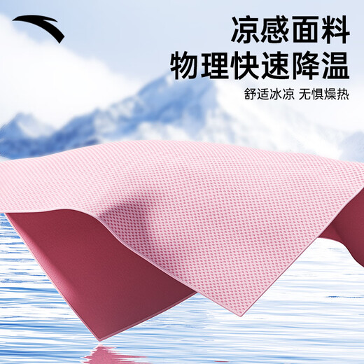 安踏（ANTA）冷感运动毛巾户外游泳健身速干便携式旅行游泳凉感不沾毛蓝色