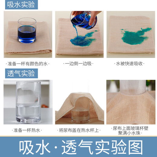 蒂乐婴儿尿布纯棉新生儿秋季可洗初生宝宝纱布尿片介子戒子可水洗 彩棉尿布10条 10片装 70*50