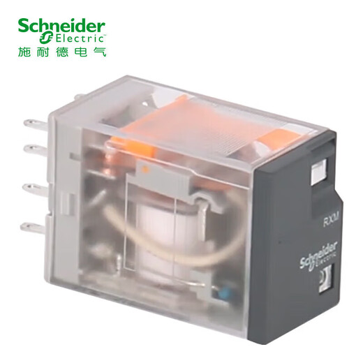 Schneider Electrical Intermediate Relay 24V RXM8 Pin 2 Opening and 2 Closed DC24V 5A with LED Indicator RXM2LB2BD