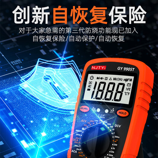 Chuanyu Tianyu 2000V mining digital multimeter 2KV high-voltage mine digital display meter anti-burn high-precision multifunctional 9905T original standard configuration