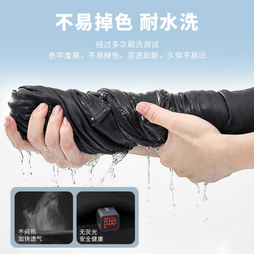 回力休闲裤男春夏季宽松直筒阔腿裤子男百搭运动卫裤男裤黑色XL