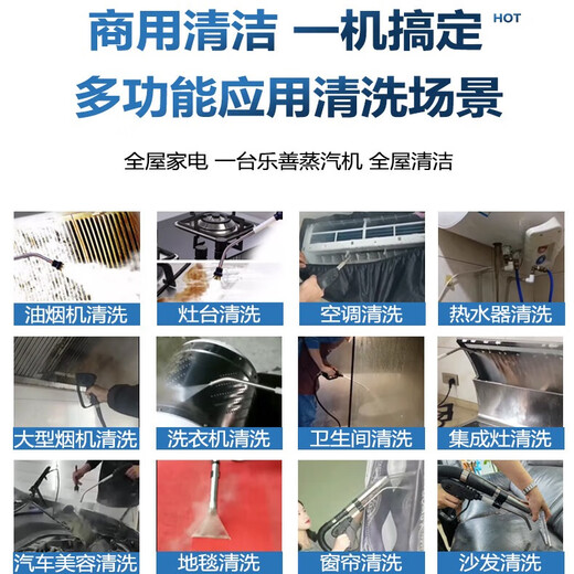 Zhiteng high-temperature and high-pressure steam cleaner, high-power commercial multi-function cleaning machine, household appliances range hood, air-conditioning cleaning equipment, washing machine cleaning machine all-in-one machine LS-2408 special model for housekeeping + gift pack, cost-effective recommendation