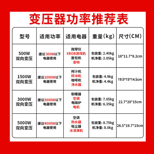 Hivit Transformer Voltage Converter 500W Voltage Converter 220V to 110V Overseas Purchase Imported American and Japanese Electrical Appliances